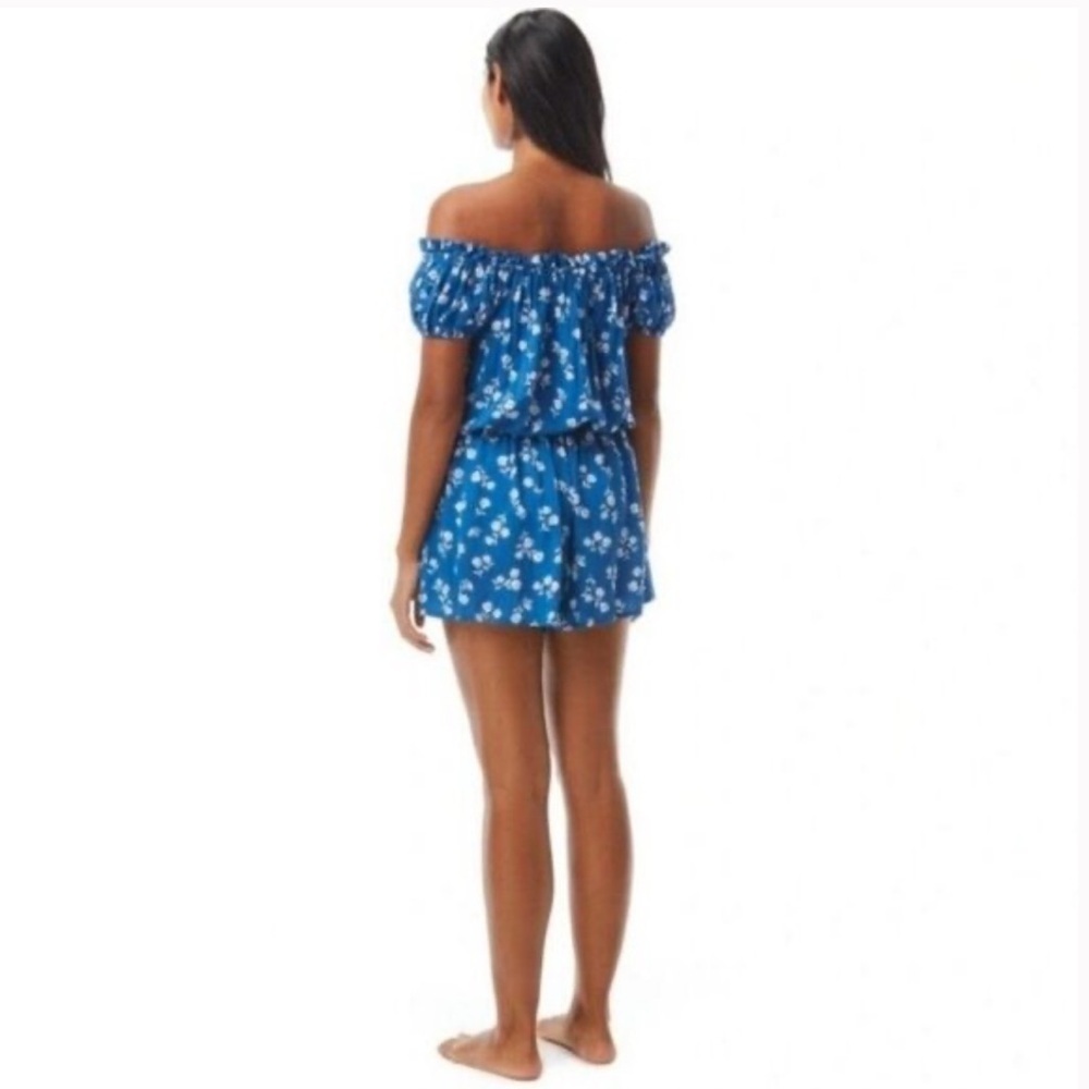Kate Spade Dandelion Floral Off-the-Shoulder Romper - Picture 3 of 7